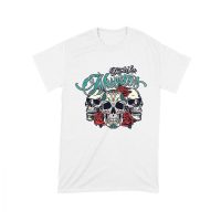 Dia de Los Muertos T-Shirt ? Three Sugar Skulls with Red Roses Day of the Dead Design Unisex Toddler