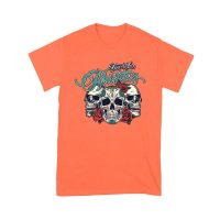 Dia de Los Muertos T-Shirt ? Three Sugar Skulls with Red Roses Day of the Dead Design Unisex Youth