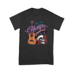 Dia de Los Muertos T-Shirt ? Sugar Skull with Mexican Hat, Red Roses, and Guitar Day of the Dead Design Unisex Youth – Viva Party