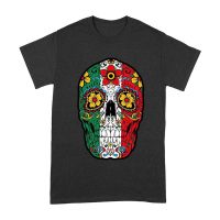 Vibrant Mexican Color Skeleton Skull T-Shirt, Perfect for Dia de Muertos and Day of the Dead Celebrations Unisex Adult – Viva Party