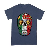 Vibrant Mexican Color Skeleton Skull T-Shirt, Perfect for Dia de Muertos and Day of the Dead Celebrations Unisex Adult