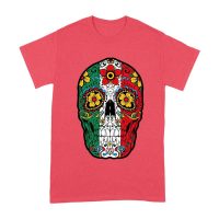 Vibrant Mexican Color Skeleton Skull T-Shirt, Perfect for Dia de Muertos and Day of the Dead Celebrations Unisex Adult
