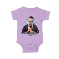 Daddy Yankee Retro Laser Energy Design T-Shirt with Neon Highlights Unisex Baby Jersey