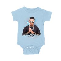 Daddy Yankee Retro Laser Energy Design T-Shirt with Neon Highlights Unisex Baby Jersey