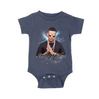 Daddy Yankee Retro Laser Energy Design T-Shirt with Neon Highlights Unisex Baby Jersey