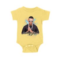 Daddy Yankee Retro Laser Energy Design T-Shirt with Neon Highlights Unisex Baby Jersey