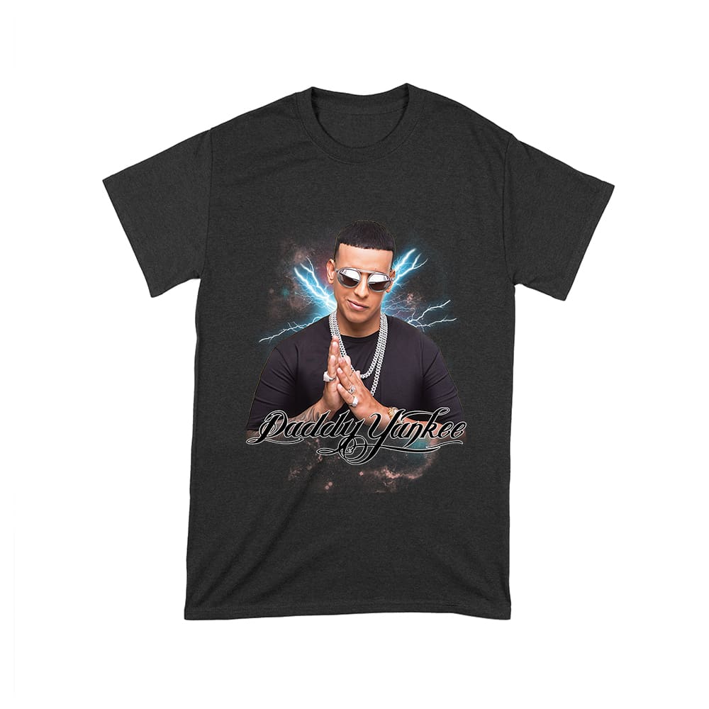 Ddy-02_T-Black.jpg Daddy Yankee Retro Laser Energy Design T-Shirt With Neon Highlights Unisex Toddler – Viva Party