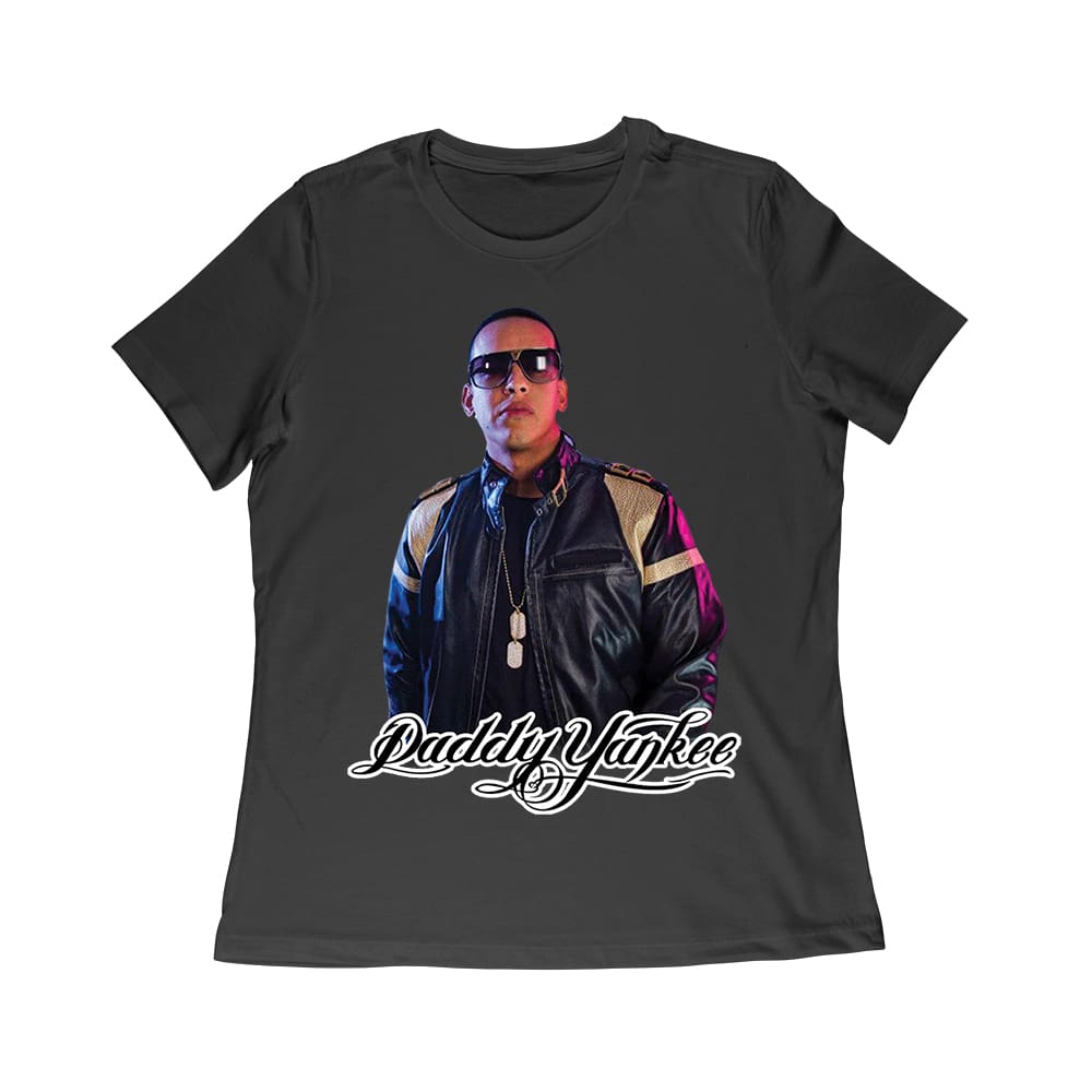 Ddy-03_Wr-Black.jpg Daddy Yankee Collage T-Shirt With Multiple Action Poses And Signature Women Relaxed – Viva Party