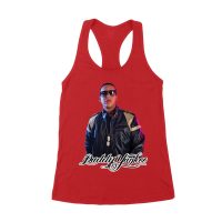 Daddy Yankee Collage T-Shirt with Multiple Action Poses and Signature Women's Racerback Tank Top
