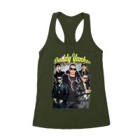 Daddy Yankee Classic Portrait T-Shirt with Hat and Reflective Glow Women's Racerback Tank Top