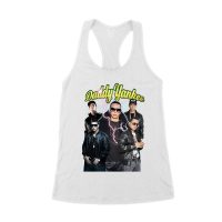 Daddy Yankee Classic Portrait T-Shirt with Hat and Reflective Glow Women's Racerback Tank Top