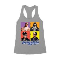 Daddy Yankee Live Concert Crowd Montage T-Shirt with Bold Logo Women's Racerback Tank Top