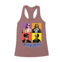 Daddy Yankee Live Concert Crowd Montage T-Shirt with Bold Logo Women's Racerback Tank Top
