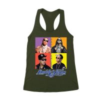 Daddy Yankee Live Concert Crowd Montage T-Shirt with Bold Logo Women's Racerback Tank Top