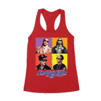 Daddy Yankee Live Concert Crowd Montage T-Shirt with Bold Logo Women's Racerback Tank Top