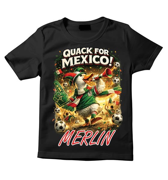 Duck 4 Quack For Mexico Merlin Stadium Fan T-Shirt - Image 1
