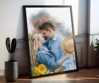 Watercolor Painting, Custom Digital Painting, Personalized Gift, Graphic Edit , Portrait From photo, Birthday Gift, Photo Gifts