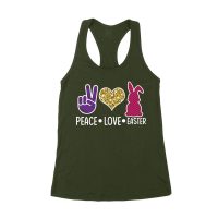 Peace Love Easter Valentine's Day T-Shirt for Women, Men, Kids