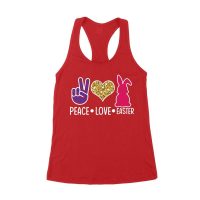 Peace Love Easter Valentine's Day T-Shirt for Women, Men, Kids