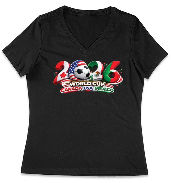 World Cup 2026 Host Nations Soccer T-Shirt World Cup 2026 Host Nations Soccer T-Shirt