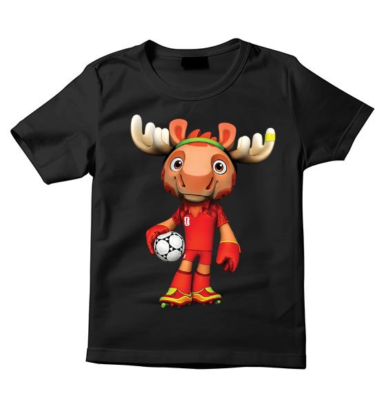 Canada Soccer Moose Mascot T-Shirt Canada Soccer Moose Mascot T-Shirt