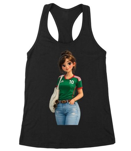 Mexico Soccer Fan Girl T-Shirt