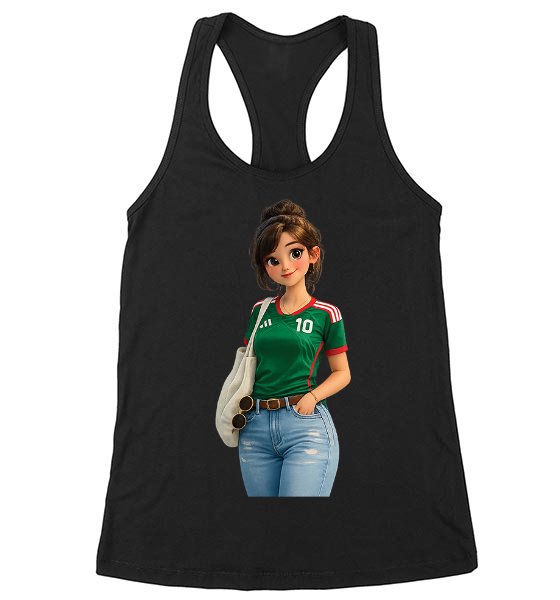 Mexico Soccer Fan Girl T-Shirt Mexico Soccer Fan Girl T-Shirt