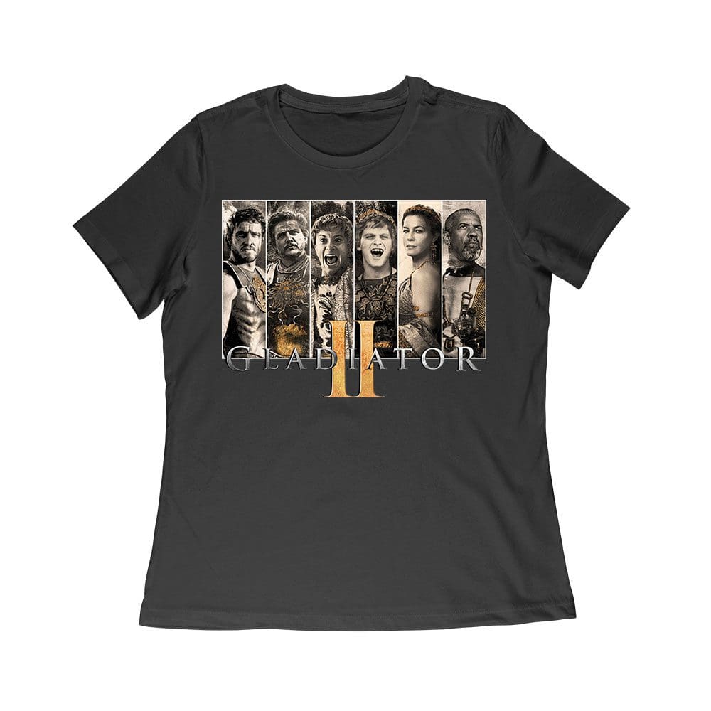 Glat-06_Wr-Black.jpg Legendary Warrior Battle T-Shirt - Epic Ancient Fighters Design For Brave Gladiators Women Relaxed – Viva Party