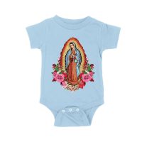 Express Your Faith with Our Lady of Guadalupe Virgin Mary T-Shirt ? Elegant and Inspiring Catholic Apparel Unisex Baby Jersey