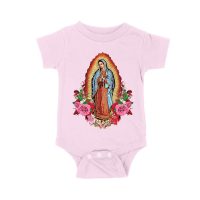 Express Your Faith with Our Lady of Guadalupe Virgin Mary T-Shirt ? Elegant and Inspiring Catholic Apparel Unisex Baby Jersey