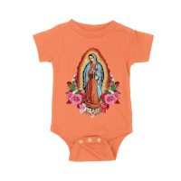 Express Your Faith with Our Lady of Guadalupe Virgin Mary T-Shirt ? Elegant and Inspiring Catholic Apparel Unisex Baby Jersey