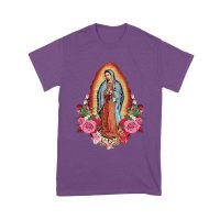 Express Your Faith with Our Lady of Guadalupe Virgin Mary T-Shirt ? Elegant and Inspiring Catholic Apparel Unisex Youth