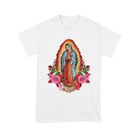 Express Your Faith with Our Lady of Guadalupe Virgin Mary T-Shirt ? Elegant and Inspiring Catholic Apparel Unisex Youth