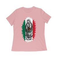 Our Lady of Guadalupe Virgin Mary T-Shirt ? Elegant Catholic Faith Apparel Women Relaxed