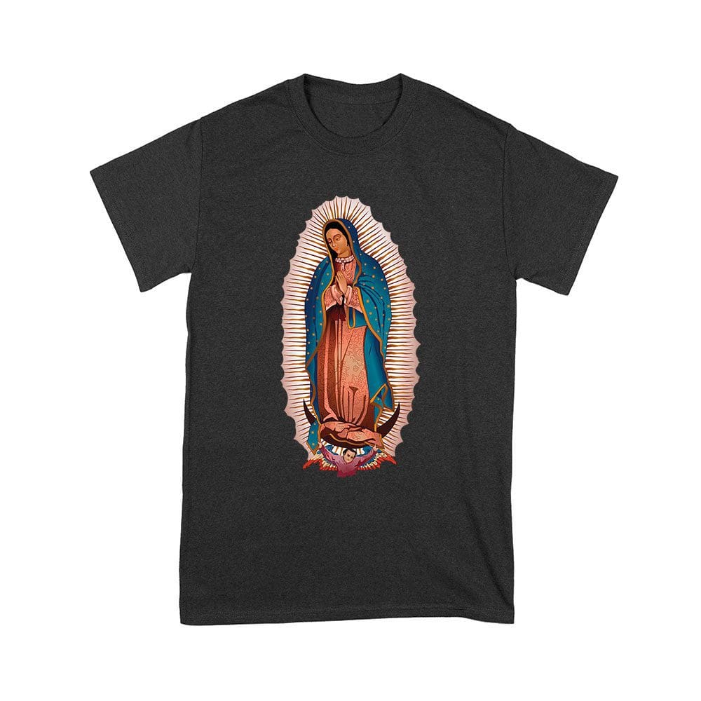 Glt-11_Y-Black.jpg Our Lady Of Guadalupe Virgin Mary T-Shirt - Beautiful Catholic Faith Tee For Women, Religious Devotional Apparel, Spiritual Gift Unisex Youth – Viva Party