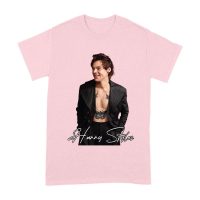 Stylish Black and White Hary-Styls Portrait Graphic Tee for True Fans Unisex Adult