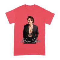 Stylish Black and White Hary-Styls Portrait Graphic Tee for True Fans Unisex Adult