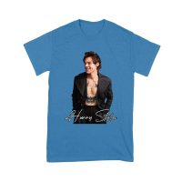 Stylish Black and White Hary-Styls Portrait Graphic Tee for True Fans Unisex Youth