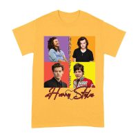 Retro Pop Color Blocks Hary-Styls Graphic T-Shirt for Music Lovers Unisex Adult