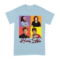 Retro Pop Color Blocks Hary-Styls Graphic T-Shirt for Music Lovers Unisex Adult