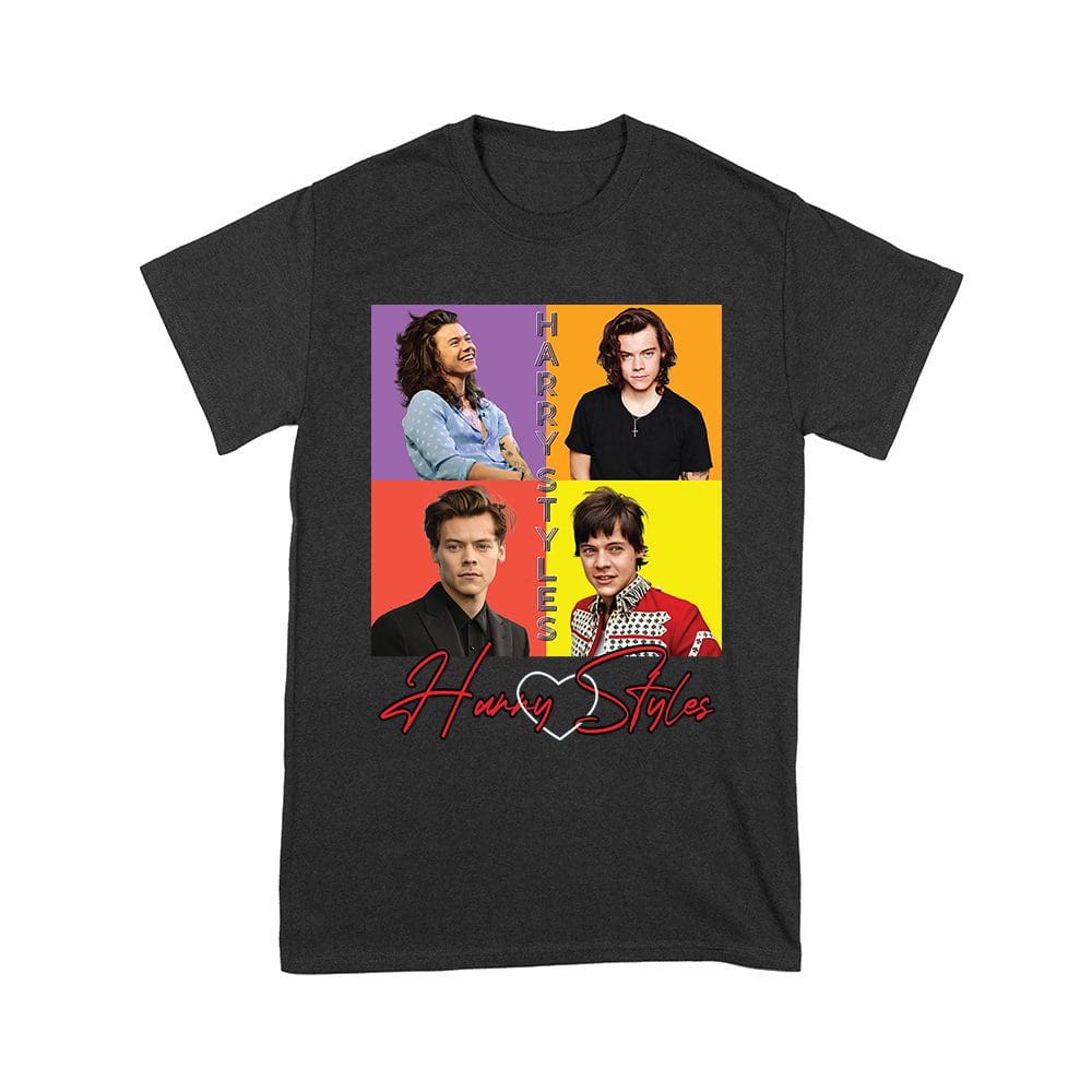 Has-03_Y-Black.jpg Retro Pop Color Blocks Hary-Styls Graphic T-Shirt For Music Lovers Unisex Youth – Viva Party