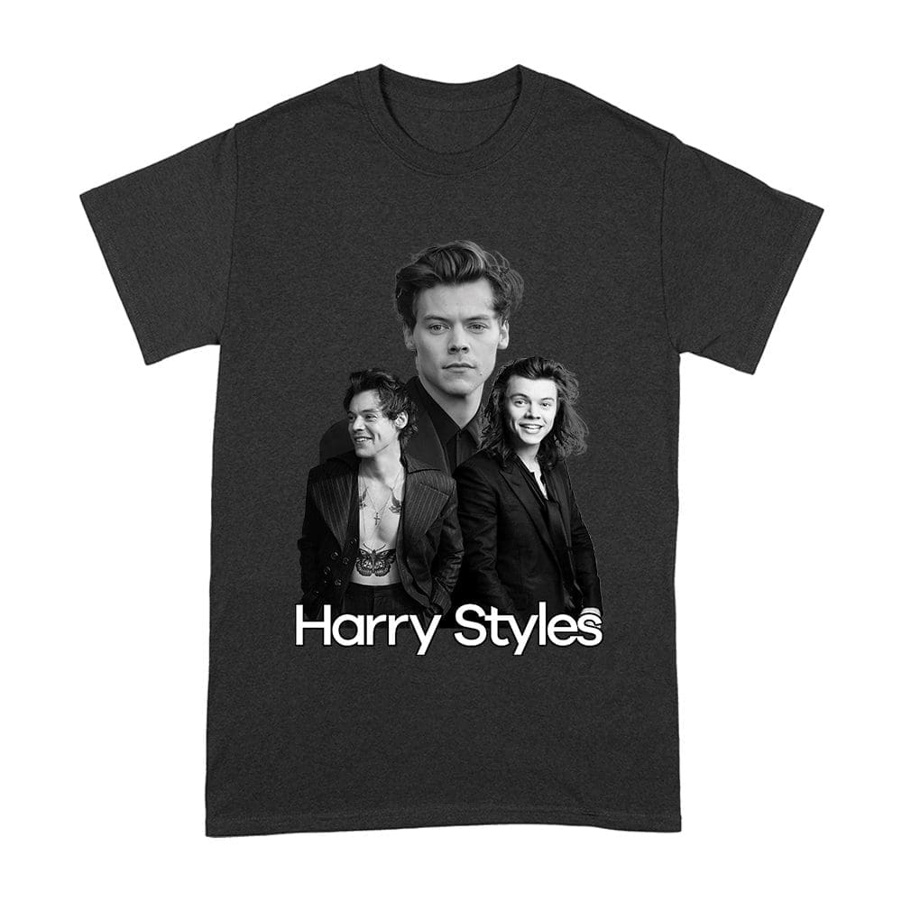 Has-04_A-Black.jpg Monochrome Multi-Pose Hary-Styls T-Shirt For Classic Style Fans Unisex Adult – Viva Party