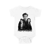 Monochrome Multi-Pose Hary-Styls T-Shirt for Classic Style Fans Unisex Baby Jersey