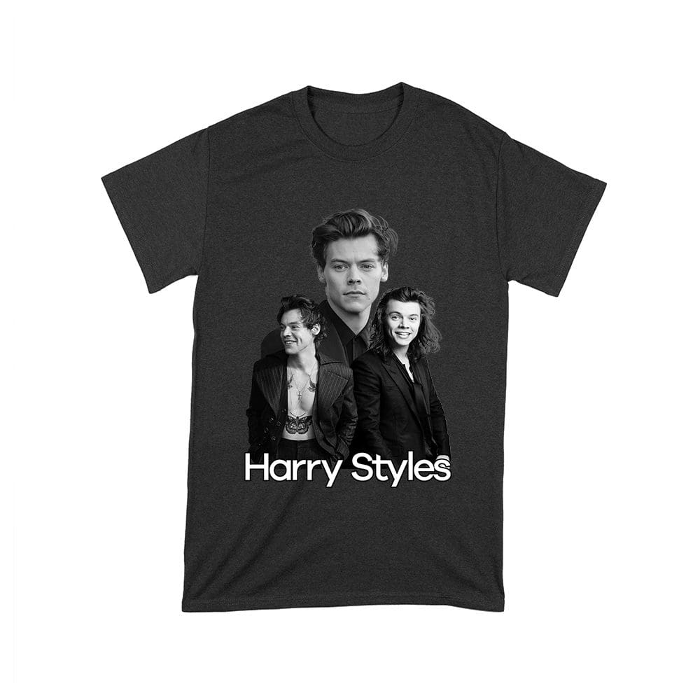 Has-04_T-Black.jpg Monochrome Multi-Pose Hary-Styls T-Shirt For Classic Style Fans Unisex Toddler – Viva Party