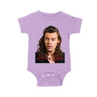 Close-Up Face Hary-Styls Fan Art Tee with Signature Script Font Unisex Baby Jersey