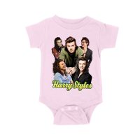 Group Expressions Collage Hary-Styls T-Shirt with Artistic Layout Unisex Baby Jersey