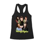Group Expressions Collage Hary-Styls T-Shirt with Artistic Layout Women's Racerback Tank Top – Viva Party