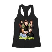 Group Expressions Collage Hary-Styls T-Shirt with Artistic Layout Women's Racerback Tank Top – Viva Party