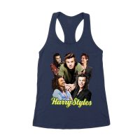 Group Expressions Collage Hary-Styls T-Shirt with Artistic Layout Women's Racerback Tank Top