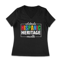 Celebrate Hispanic Heritage Month - Vibrant Cultural Pride Tee Women Jersey V-Neck – Viva Party